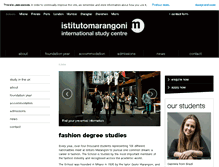 Tablet Screenshot of iscistitutomarangoni.com